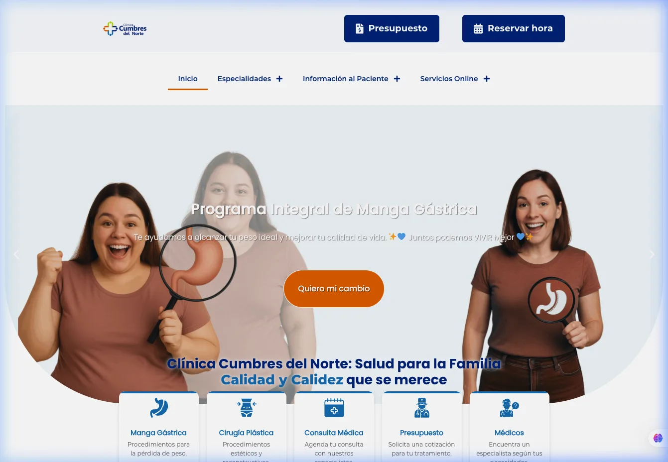 Clínica Cumbres — Hero